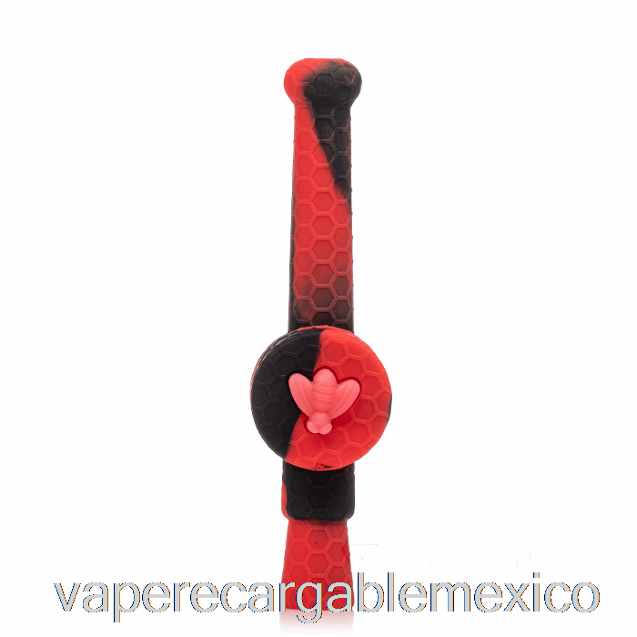 Vape Recargable Stratus Recuperador Miel Cazo Silicona Dab Paja Carmesí (negro / Rojo)